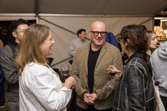 Vince Frost and guests conversing at the Creative Conversations panel event in April 2024