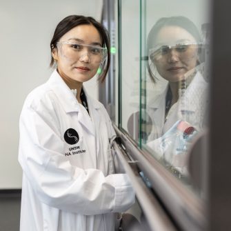 Female scientist at RNA Institute