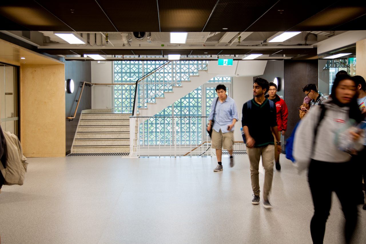 Electrical Engineering building interiors on the UNSW Kensington campus
