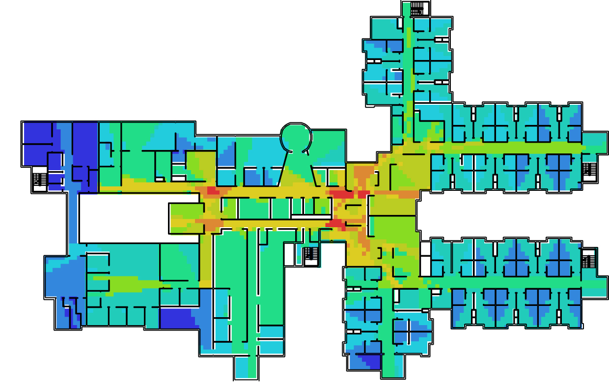 Computational colour layout of building plan1