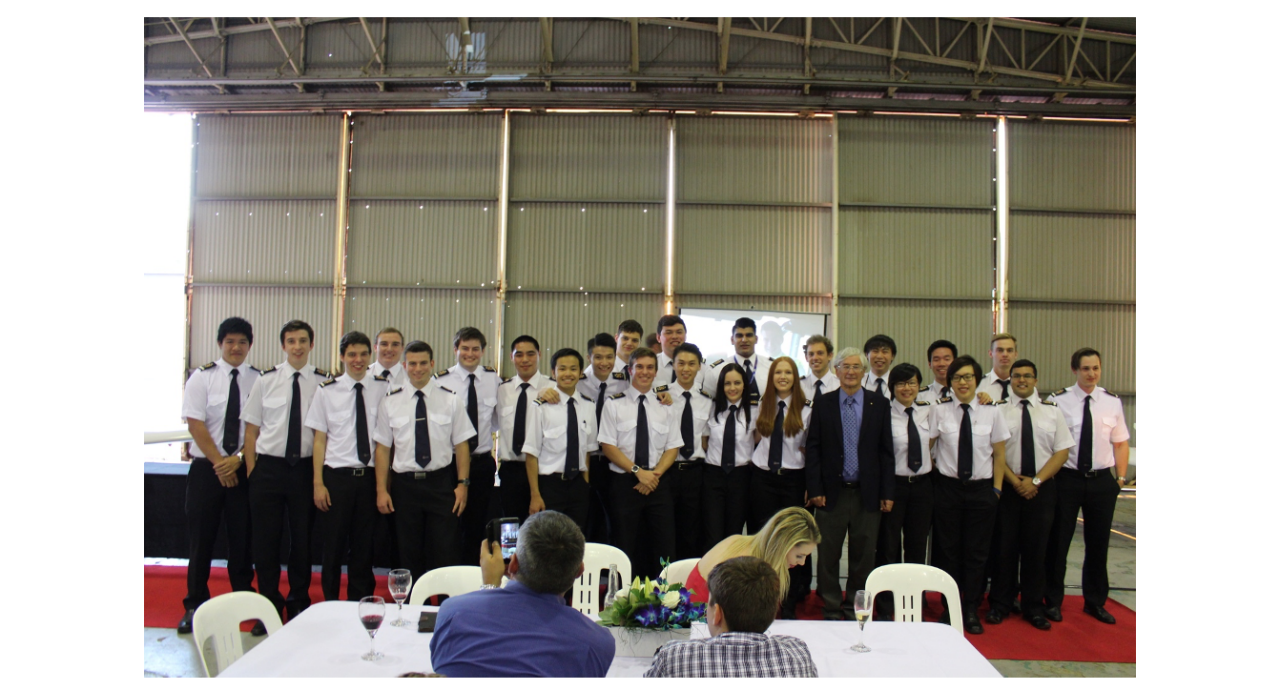  2015 Flying Graduates with Special Guest Speaker Dick Smith at Wings Night