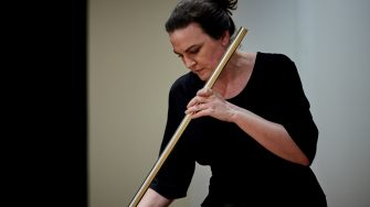 21/09/2024 --- Final Performance: From Breath by artist Emma Fielden, part of the Exhibition Infinite: Dobell Australian Drawing Biennial 2024 curated by Anne Ryan, Australian Art Curator at the Art Gallery Of New South Walers.Photo © Art Gallery of New South Wales, Diana Panuccio. No reproduction of this image is permitted without the permission of the Art Gallery of New South Wales. Contact: imagereproduction@ag.nsw.gov.au