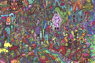 Jeremy Smith's gay man map artwork