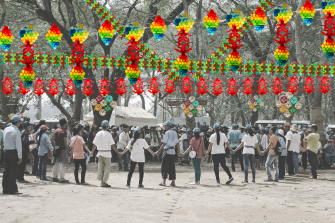 Khmer New Year celebrants