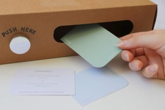 Taking card out of card dispenser