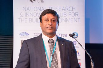 Deo Prasad at a National Research & Innovation Hub for the Built Environment conference