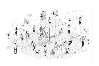Infographic demonstrating Digital Culture and Spatial Design
