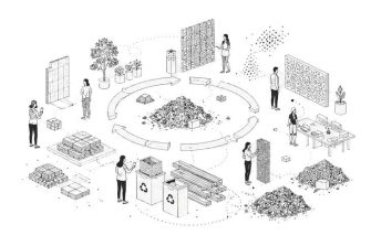 Infographic demonstrating Materials and Circularity