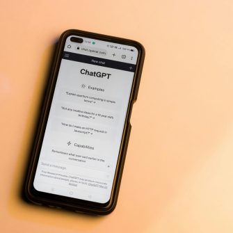 An open ChatGPT conversation on an iPhone