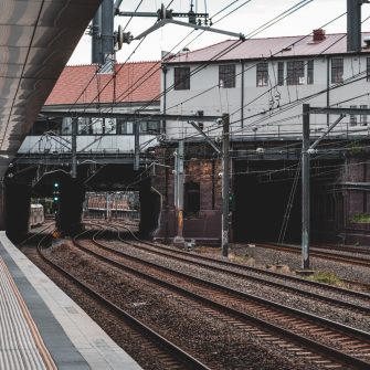 A cloudy day at Newtown Station, Sydney