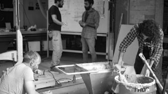 Students in a studio