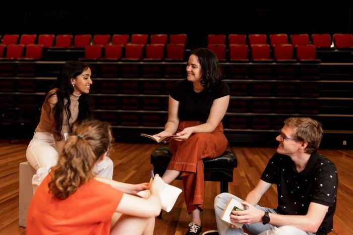 Students collaborating