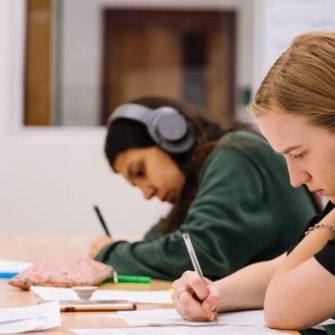 UNSW students studying