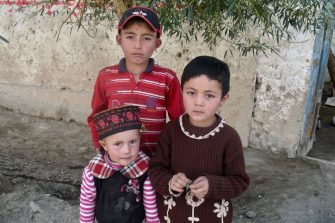 Three tajik children