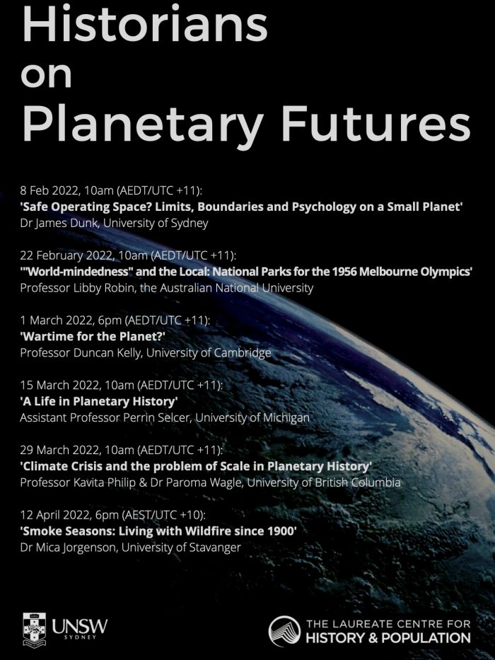 Historians on Planetary Futures