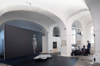 Exhibition set up of INTRA-SPACE at Academy of Fine Arts, Vienna (Austria)