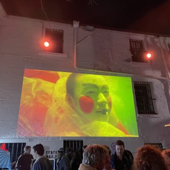 artwork projected display