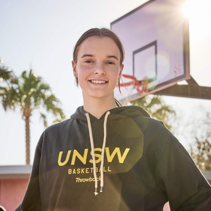 Gabrielle Neal with basketbal