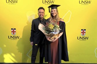 CDMP Adry Awan and Chloe at graduation