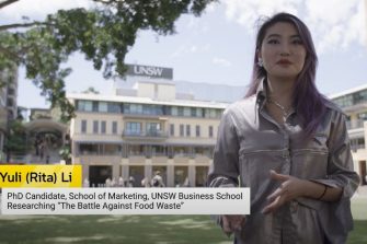 Yuli Li, PhD Candidate, School of Marketing, UNSW Business School, Researching “The Battle Against Food Waste”