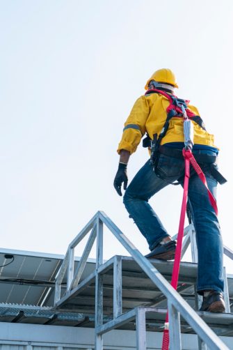 Engineer doing inspection in construction site
