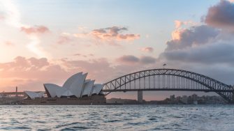 Sydney Harbour with Opera House and Sydney Harbour Bridge