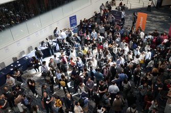 Conference crowd