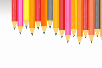 Colourful pencils banner graphic for the UNSW Business Economics Step Up program.
