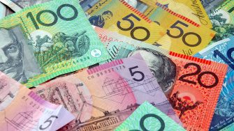 Australian notes scattered on a table. Click to see more...