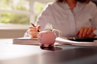 Financial Money Advice. Saving In 401K. Piggybank Deposit