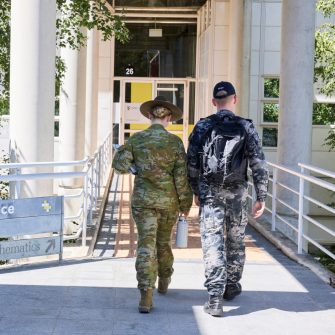 ADFA Canberra UNSW students on science walkway