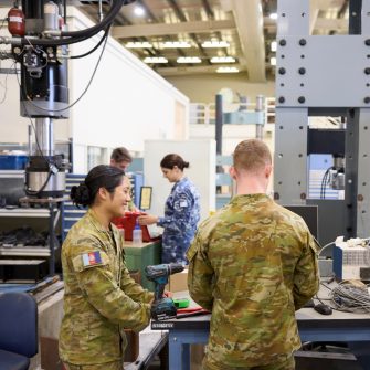 ADFA Canberra UNSW female students in lab