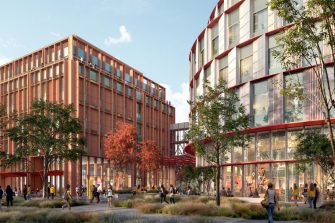 Artist renders of Stage 1 of the new UNSW Canberra City campus