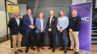 UNSW Canberra staff with representatives from DEWC Services