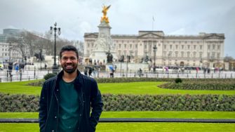 Raj Kaithwar in the UK for the Michael Nicolson Thesis Prize Ceremony