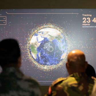 OPINION What will Australia's new Defence Space Command do? Twitter Facebook LinkedIn 24 MAR 2022  RUSSELL BOYCE The future of Australia’s space efforts will hinge on coordination between defence, industry and universities.  people watching projector with visualisation of earth Universities and industry can work together to develop Australian space technology and skills. Photo: Department of Defence / LAC Sam Price.