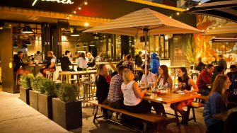 Hopscotch bar and grill is located on the popular Lonsdale Street dining strip in Braddon. 