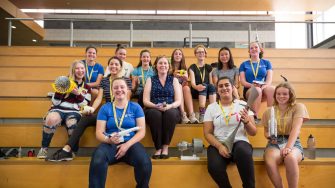 Participants of the 2020 Summer YoWie program held at UNSW Canberra. The YoWIE program was created to directly disrupt the imbalance in the gender make up of Australian engineers. It has been designed specifically for young women and aims to show them engineering is for them through a number of fun, hands-on activities.