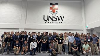 Participants at the inaugural Australian Defence Tech Hackathon at UNSW Canberra City