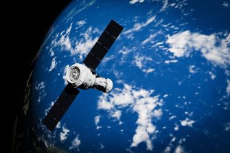 Satellite orbiting Earth