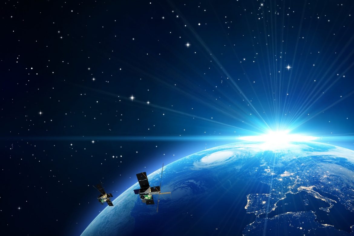 Render of M2 Satellite In Orbit