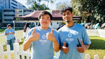 Two UNSW student volunteers for Arc's Wellness Warriors program