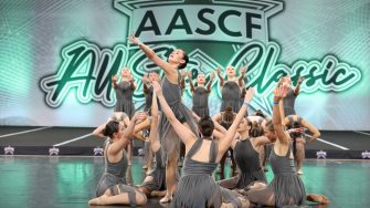 UNSW Cheer and Dance Society's Dance and Cheer teams performing at the 2025 Australian All Star Classic Competition 