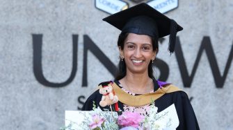 A graduation photo of UNSW student Bhavna Singh
