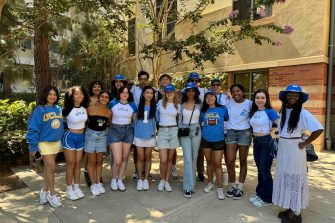 A series of photos of UNSW student Mitanshi Chandolia on her leadership journey from India to Sydney to UCLA