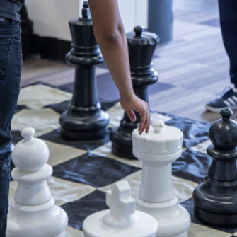 Chess in the library