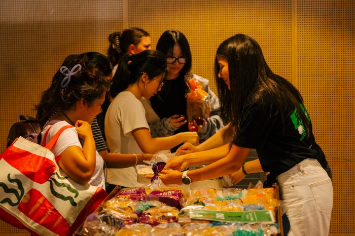 students accessing Arc's Food Hub