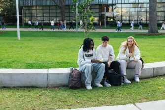 Students on campus