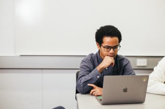 Person studying