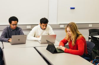 Students in a classroom